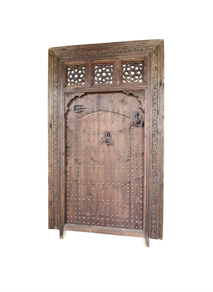 Hand-Carved Moroccan Doors, Artisanal Elegance for Your Interior.