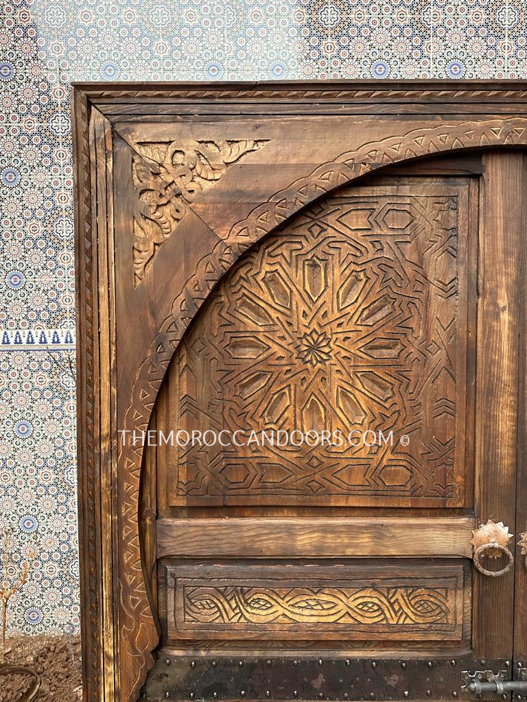 Transform Your Space with Hand-Carved Moroccan Doors - Shop Now !