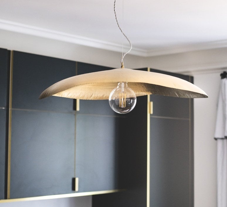 Large pendant light, pendant light pendant, handmade ceiling light, dining room lamp, brass pendant light .