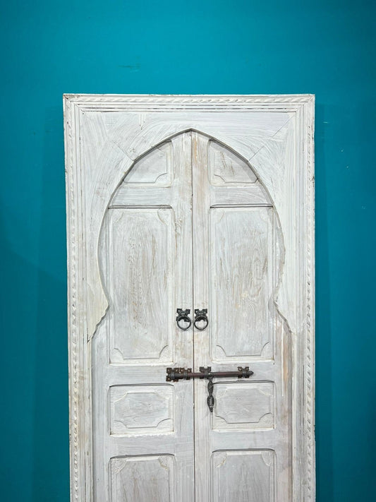 Moroccan door, wooden door, hand carved door, Mediterranean design, vintage rustic, Moroccan artwork and Arabic culture