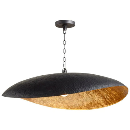 Black Ceiling Light, Modern Leaf Shaped Pendant, Brass Pendant Lamp for living room, For your kitchen or bedroom, Ceiling light