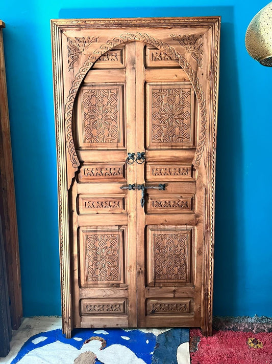 Carved Moroccan Interior Door, Berber Antique  Door, Entrance Door, Antique Door, Entryway Door, Traditional Design, Home Entryway doors,