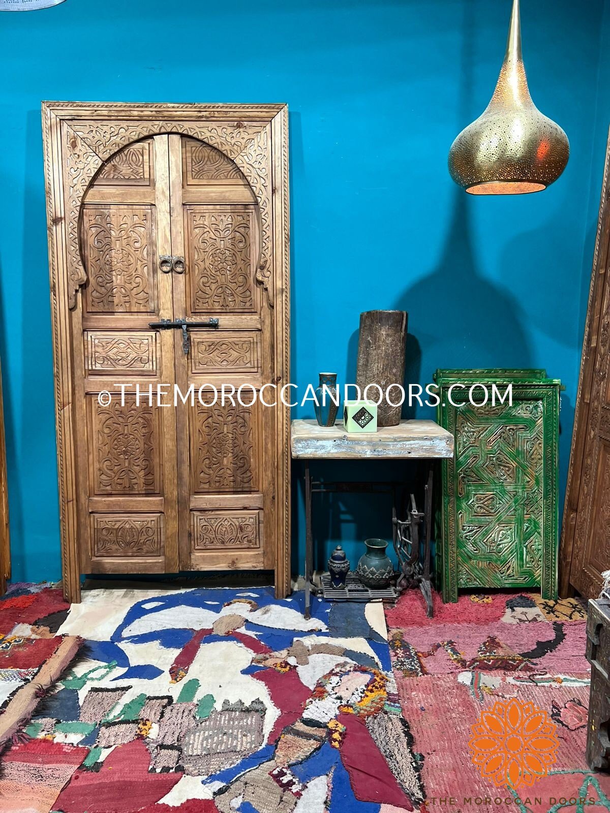 Entryway Moroccan Interior Rustic Geometric Wooden Door Mid Century Modern Wooden Work Doors Andaludian Moorish Riad Door