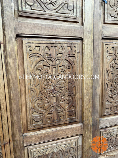 Entryway Moroccan Interior Rustic Geometric Wooden Door Mid Century Modern Wooden Work Doors Andaludian Moorish Riad Door