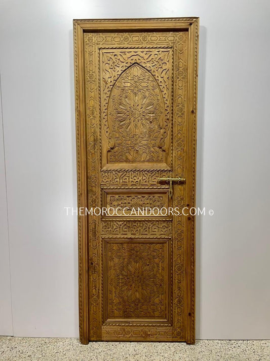 Hand Carved Wood Door - A Touch of Exoticism in Your Home - Wooden Costum Doors