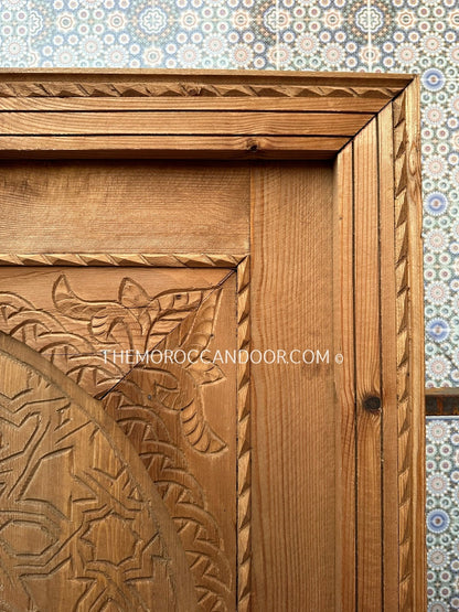 Exquisite Hand Carved Wood Door - Elevate Your Home with Exotic Charm - Custom Wooden Doors