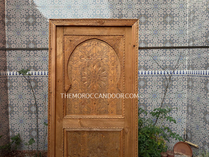 Exquisite Hand Carved Wood Door - Elevate Your Home with Exotic Charm - Custom Wooden Doors