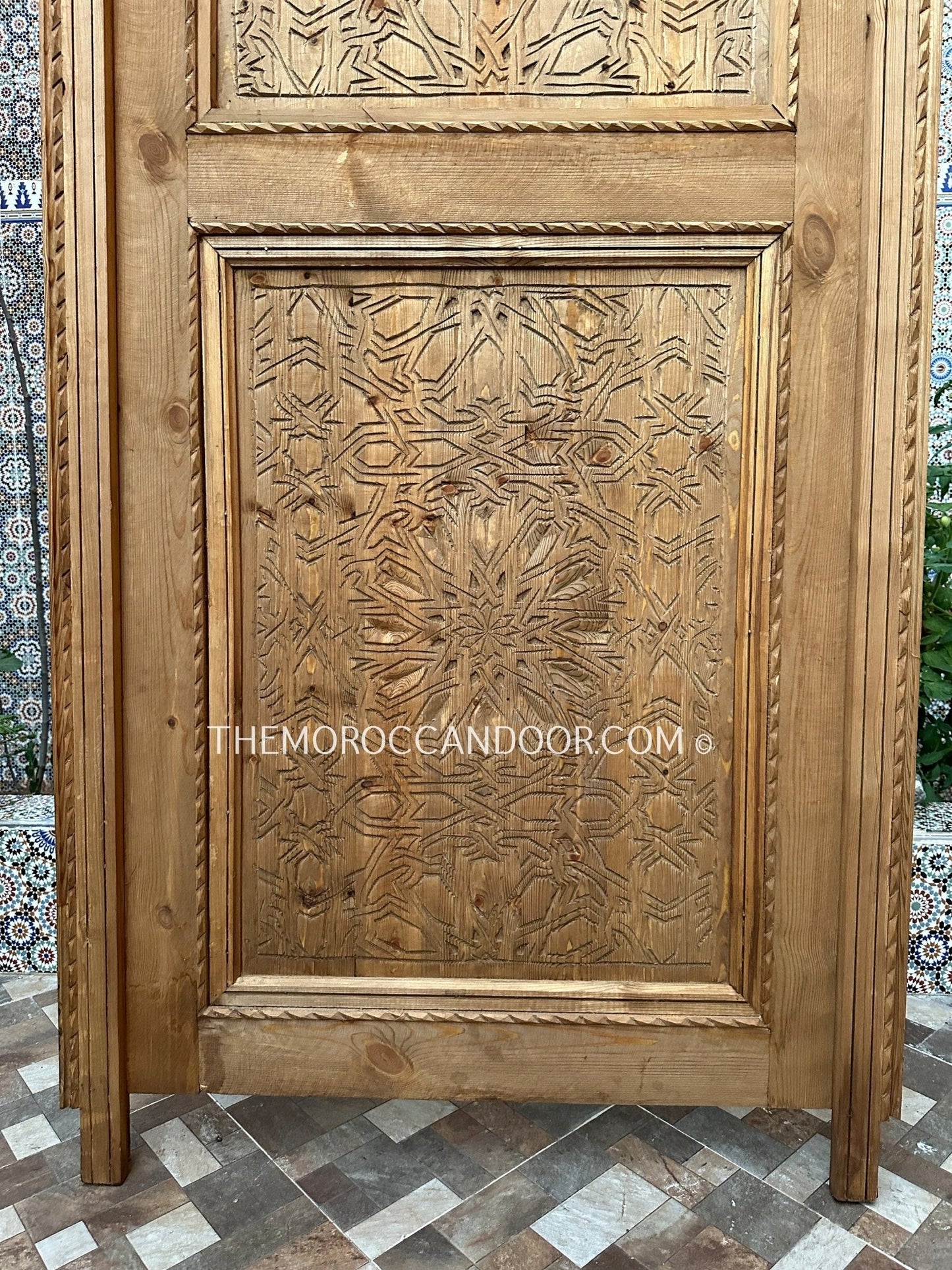 Exquisite Hand Carved Wood Door - Elevate Your Home with Exotic Charm - Custom Wooden Doors