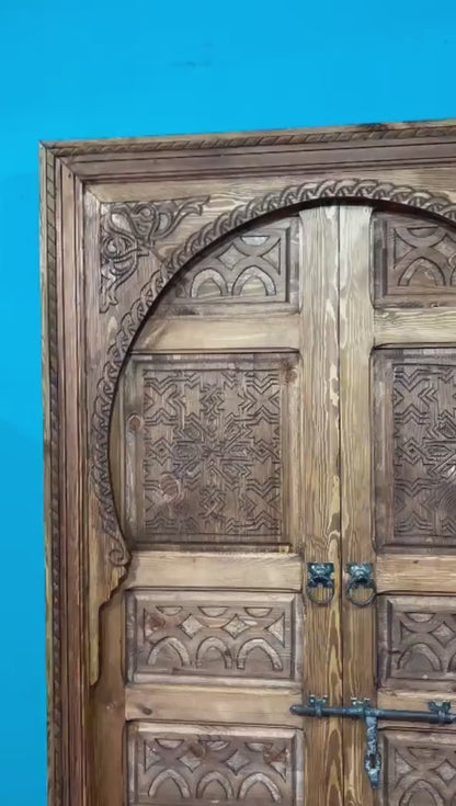 Moroccan Interior, Entryway  Rustic Abstract Geometric Door, Old Decorative Decor, Mid Century Modern