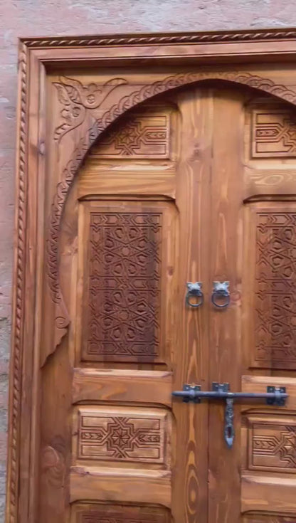 wooden door,  porte rustique, porte décoratif, wall décor, porte intérieur extérieur, berbère door, antique door, old door, morish door