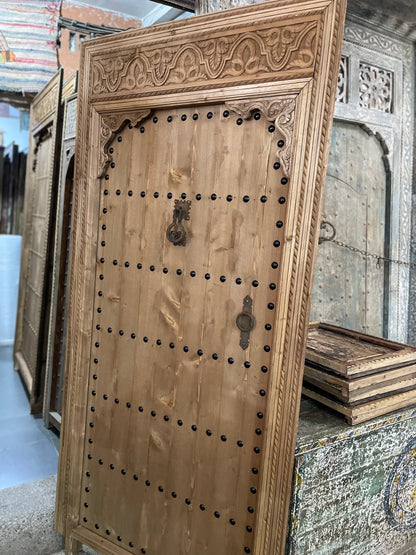 Porte de Riad | Porte intérieur , extérieur | Carved Wooden Door | Prix choc