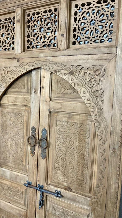 DOUBLE PORTE SCULPTÉ | Carved Moroccan door interior , exterior