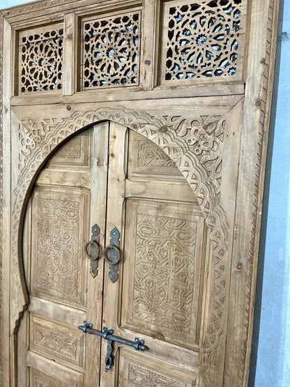 DOUBLE PORTE SCULPTÉ | Carved Moroccan door interior , exterior