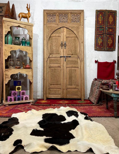 DOUBLE PORTE SCULPTÉ | Carved Moroccan door interior , exterior