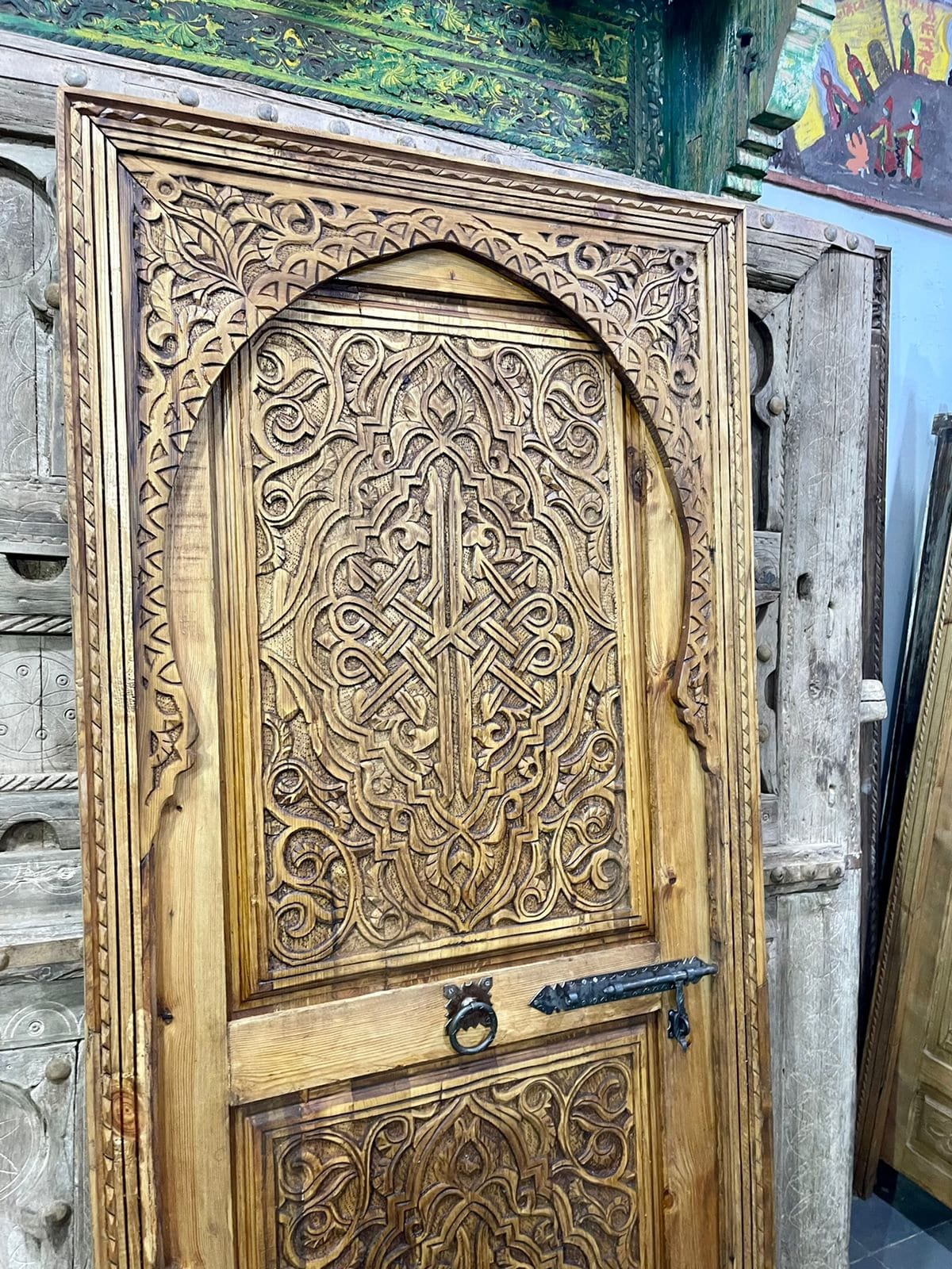 Magnifique door | Moroccan Carved Door | Interior exterior Door | Vintage Antique Carve Door | Wall Deco | Porte de Grange | Boho chic Door