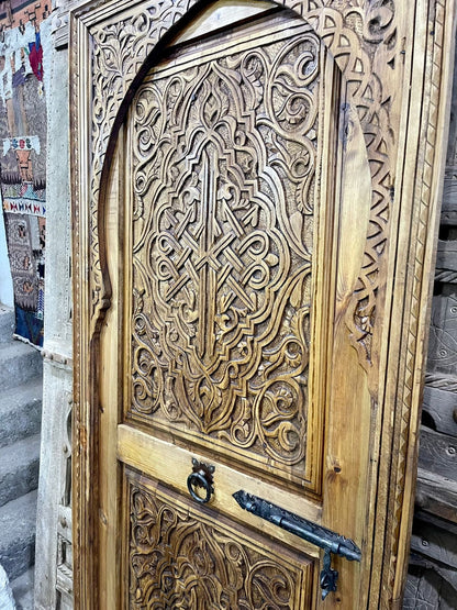 Magnifique door | Moroccan Carved Door | Interior exterior Door | Vintage Antique Carve Door | Wall Deco | Porte de Grange | Boho chic Door