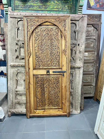 Magnifique door | Moroccan Carved Door | Interior exterior Door | Vintage Antique Carve Door | Wall Deco | Porte de Grange | Boho chic Door