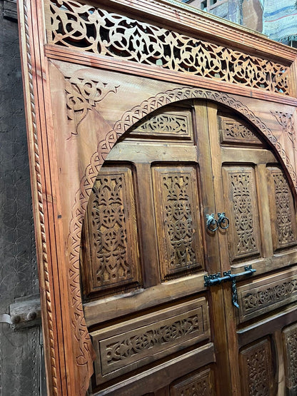 Wooden Door Rustique Wall décor, Intérieur Extérieur Door, Berbère Antique Old  Carved Morish door , Moroccan Décoration,