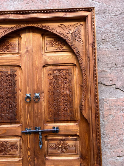 wooden door,  porte rustique, porte décoratif, wall décor, porte intérieur extérieur, berbère door, antique door, old door, morish door