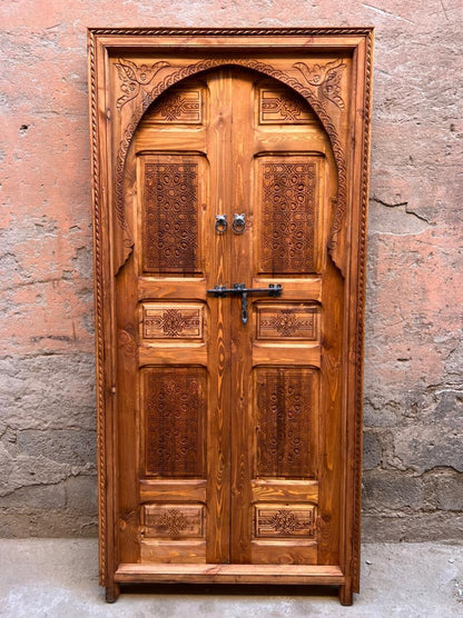 wooden door,  porte rustique, porte décoratif, wall décor, porte intérieur extérieur, berbère door, antique door, old door, morish door