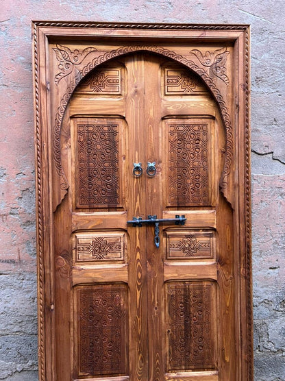 wooden door,  porte rustique, porte décoratif, wall décor, porte intérieur extérieur, berbère door, antique door, old door, morish door