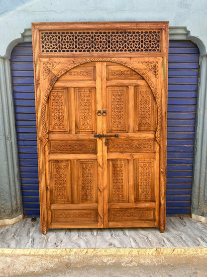 Magnifique Wooden Door Handcrafted with the best quality of wood, for your Home, Interior designer, home gift, Moroccan doors, modern door