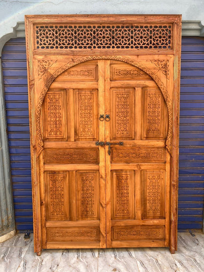 Magnifique Wooden Door Handcrafted with the best quality of wood, for your Home, Interior designer, home gift, Moroccan doors, modern door