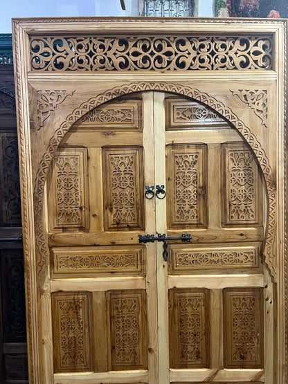 Large handmade wooden Carved door with the possibility of making it to measure for your entrance door, interior or exterior, wall decoration