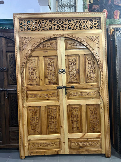 Large handmade wooden Carved door with the possibility of making it to measure for your entrance door, interior or exterior, wall decoration