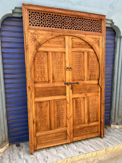 Magnifique Wooden Door Handcrafted with the best quality of wood, for your Home, Interior designer, home gift, Moroccan doors, modern door