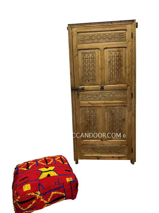 Hand Carved Wood Door - Exquisite Craftsmanship for Your Home - Customizable Moroccan Doors