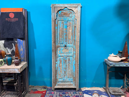 NoW WITH FREE SHIPPiNG - UNIQUE Hand Carved Old Beautiful Wooden Door, Moroccan Vintage Door.